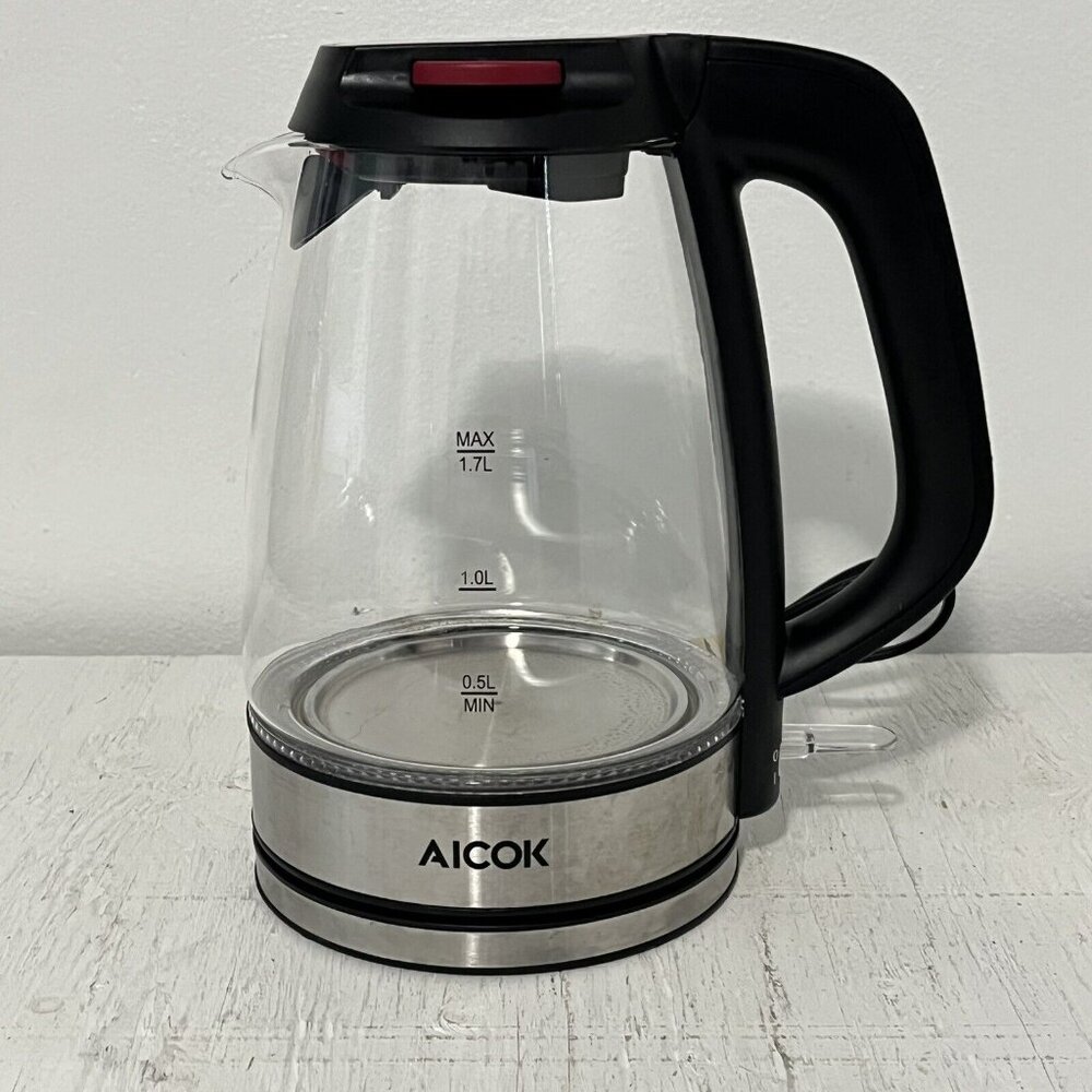 AICOK ELECTRONIC Glass Tea Water Kettle 1500W 120V KE8026-UL COFFEE 1.7L b